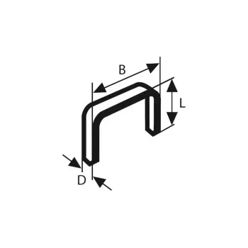 Plonos vielos kabės Bosch Type 53 1000 vnt.