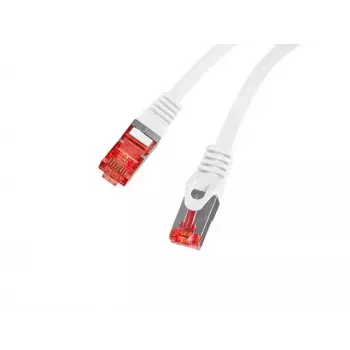 Tinklo jungiamasis kabelis LANBERG PCF6-10CU-0050-W Cat6 S/FTP (S-STP) Baltas 0,5 m RJ-45–RJ-45