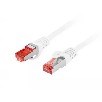 Tinklo jungiamasis kabelis LANBERG PCF6-10CU-0050-W Cat6 S/FTP (S-STP) Baltas 0,5 m RJ-45–RJ-45