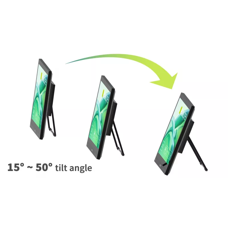 HANNspree HT165HPB 15.6 colio (39,6 cm) Full HD IPS LCD liečiamasis monitorius 1920×1080, 15 ms, VESA, garsiakalbiai, juodas