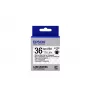 Epson LK-7TBN juoda/spalvota permatoma 36mm (9m) etikečių kasetė