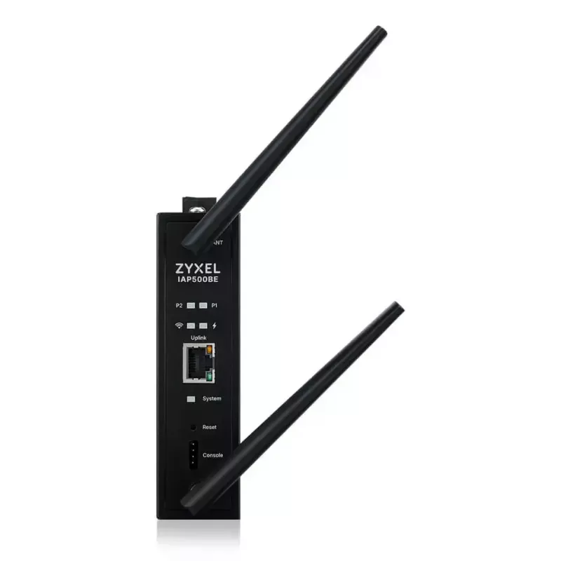 Belaidis prieigos taškas Zyxel IAP500BE – dviejų juostų 2,4/5 GHz, 5012 Mbit/s, PoE, 1×RJ-45, išorinės antenos, juodas