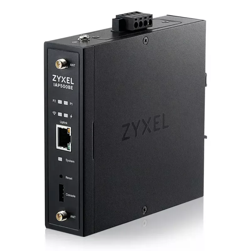 Belaidis prieigos taškas Zyxel IAP500BE – dviejų juostų 2,4/5 GHz, 5012 Mbit/s, PoE, 1×RJ-45, išorinės antenos, juodas