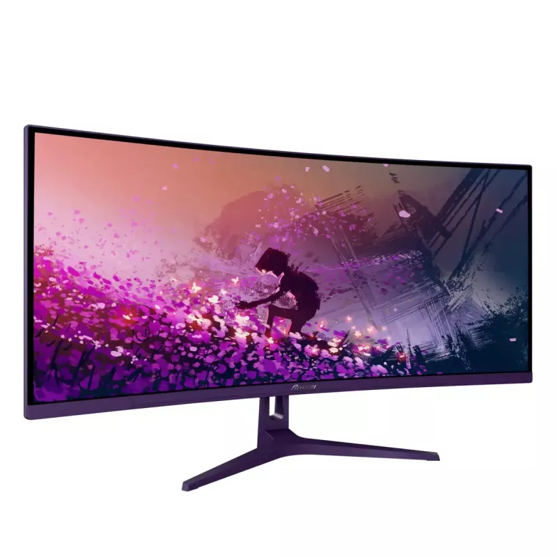 Išlenktas kompiuterio monitorius Arozzi Nova 34 colių (86,4 cm) 3440 x 1440 LED 21:9 1 ms Violetinis