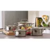 Puodų rinkinys Tefal Duetto+ G719S7, nerūdijantis plienas, 7 dalių (puodai Ø16/20/24 cm, kaserolis Ø16 cm), indukcinis, dangčiai, atsparus orkaitei iki 250°C