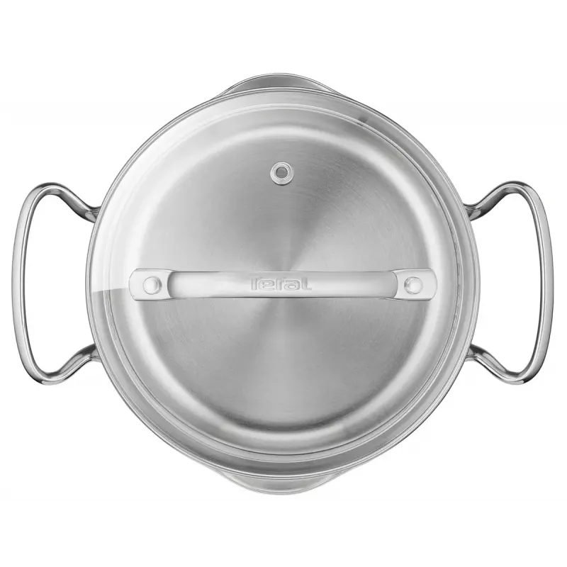 Puodų rinkinys Tefal Duetto+ G719S7, nerūdijantis plienas, 7 dalių (puodai Ø16/20/24 cm, kaserolis Ø16 cm), indukcinis, dangčiai, atsparus orkaitei iki 250°C