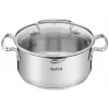 Puodų rinkinys Tefal Duetto+ G719S7, nerūdijantis plienas, 7 dalių (puodai Ø16/20/24 cm, kaserolis Ø16 cm), indukcinis, dangčiai, atsparus orkaitei iki 250°C