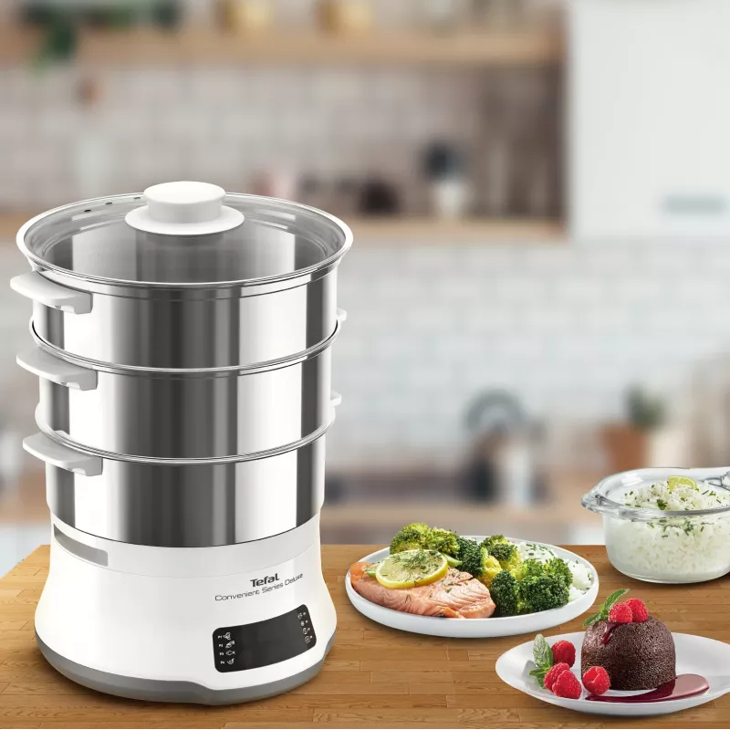 Tefal Convenient Series Deluxe VC502D garintuvas 3 krepšeliai, 900 W, nerūdijantis plienas, balta
