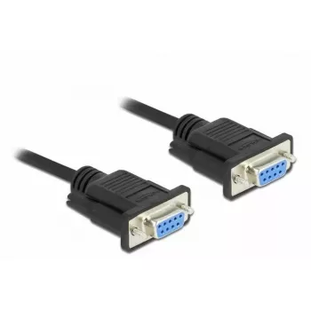 Serijinis kabelis DeLOCK 86606 3m RS-232 Sub-D9 juodas