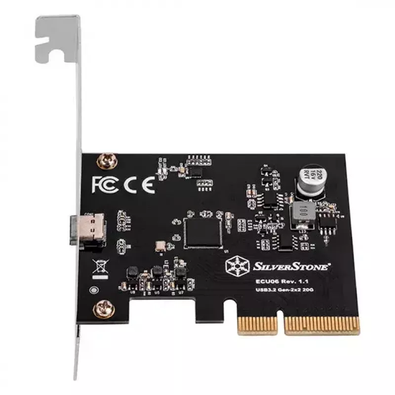Silverstone ECU06 vidinis USB 3.2 Gen 2 adapteris PCIe su žemo profilio laikikliu