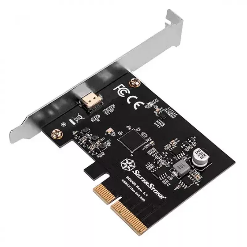 Silverstone ECU06 vidinis USB 3.2 Gen 2 adapteris PCIe su žemo profilio laikikliu