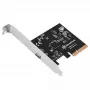 Silverstone ECU06 vidinis USB 3.2 Gen 2 adapteris PCIe su žemo profilio laikikliu