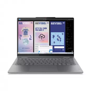Nešiojamas kompiuteris Lenovo YOGA 7 2-in-1 14 colių Ultra 5 226V, 16 GB LPDDR5x, 1 TB NVMe, OLED WUXGA, Windows 11 Home, Luna Grey
