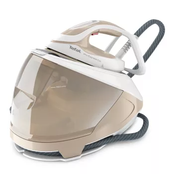 Tefal Pro Express Eco GV9E22E0 garinė lyginimo stotis 2200 W 1.8 L Durilium AirGlide Autoclean padas Smėlio, Balta