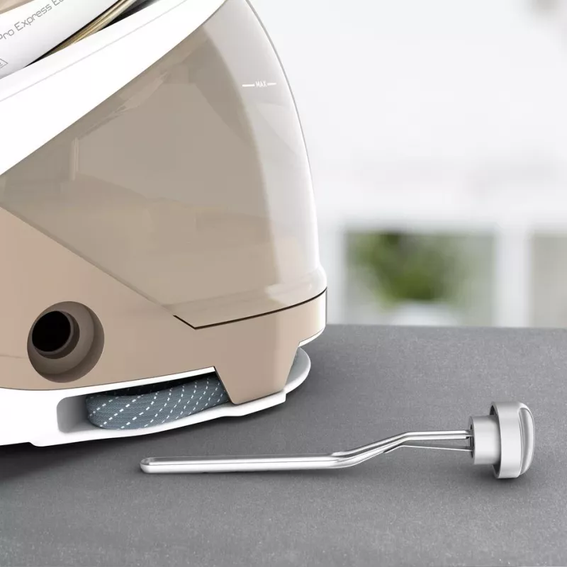 Tefal Pro Express Eco GV9E22E0 garinė lyginimo stotis 2200 W 1.8 L Durilium AirGlide Autoclean padas Smėlio, Balta