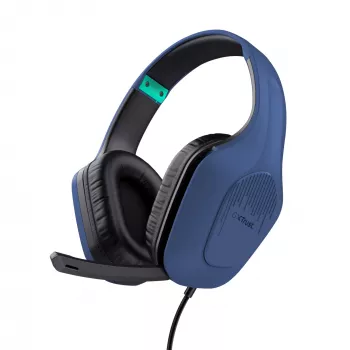 Trust GXT 415B Zirox ausinės su laidu, žaidimų, ant galvos, mėlynos
