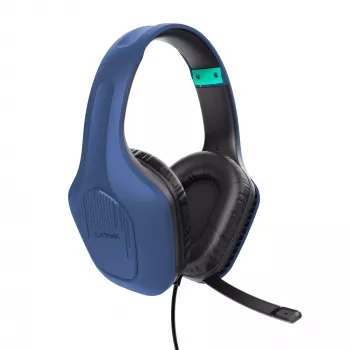 Trust GXT 415B Zirox ausinės su laidu, žaidimų, ant galvos, mėlynos