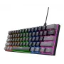 Trust GXT 867 Acira mechaninė žaidimų klaviatūra 60% USB QWERTY juoda