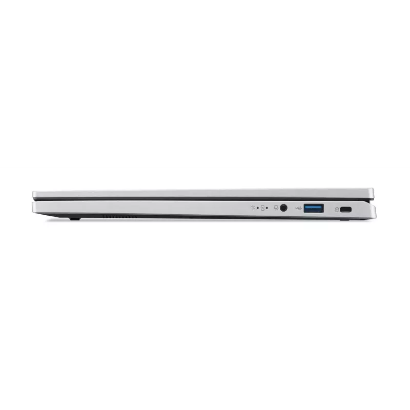 Hibridinis (2-in-1) nešiojamasis kompiuteris Acer Aspire Go Spin 14 AGSP14-31PT-C72L — 14 colių WUXGA liečiamasis ekranas, Intel N150, 16 GB LPDDR5, 512 GB SSD, Windows 11 Home, sidabrinis