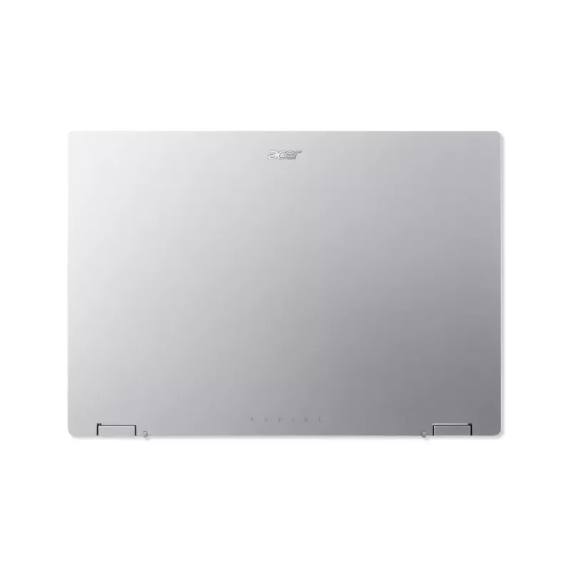 Hibridinis (2-in-1) nešiojamasis kompiuteris Acer Aspire Go Spin 14 AGSP14-31PT-C72L — 14 colių WUXGA liečiamasis ekranas, Intel N150, 16 GB LPDDR5, 512 GB SSD, Windows 11 Home, sidabrinis
