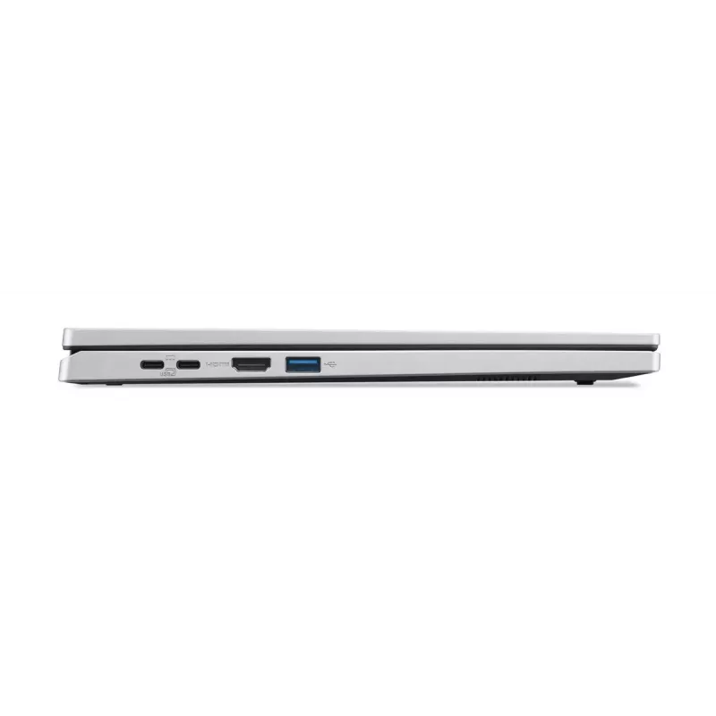 Hibridinis (2-in-1) nešiojamasis kompiuteris Acer Aspire Go Spin 14 AGSP14-31PT-C72L — 14 colių WUXGA liečiamasis ekranas, Intel N150, 16 GB LPDDR5, 512 GB SSD, Windows 11 Home, sidabrinis