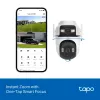 TP-Link Tapo C545D lauko saugumo kamera su dviem objektyvais, PTZ, IP, belaidė ir laidinė, lubų/sienos/stulpo montavimui, balta, sferinė