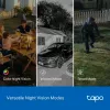 TP-Link Tapo C545D lauko saugumo kamera su dviem objektyvais, PTZ, IP, belaidė ir laidinė, lubų/sienos/stulpo montavimui, balta, sferinė
