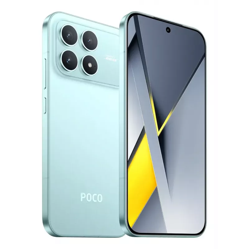 Išmanusis telefonas POCO F8 Pro — 6,59 colio 2510×1156, Qualcomm Snapdragon 8 Elite 3,53 GHz, 12 GB RAM, 512 GB, 5G, Dual SIM, 6210 mAh, IP68, Mėlyna