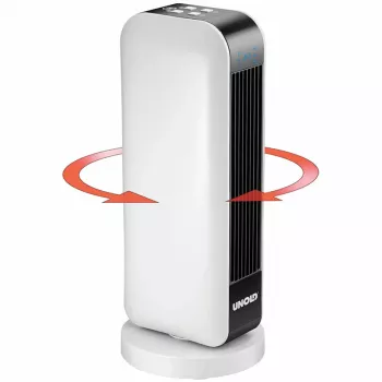 Unold 86430 keraminis ventiliatorinis šildytuvas 2000 W, juodas/baltas