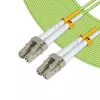 Mikroskaidulinis laidas MicroConnect FIB551005 — OM5, 5 m, LC–LC, 9 µm šerdis, pilnas dupleksas, žalias