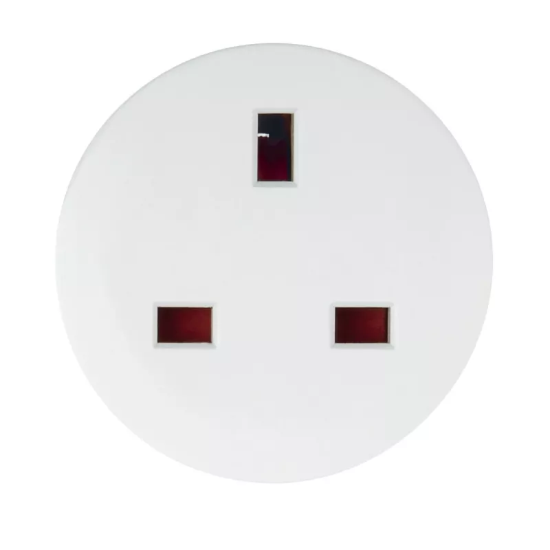 Hama 00223452 maitinimo kištukinis adapteris iš F tipo į G tipo (JK) baltas