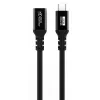 USB C laidas USB C MicroConnect MC-USB3.2CC4-FA, USB 3.2 Gen 2x2, 20 Gbit/s, 4 m, Juoda