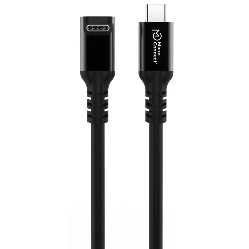 USB C laidas USB C MicroConnect MC-USB3.2CC4-FA, USB 3.2 Gen 2x2, 20 Gbit/s, 4 m, Juoda