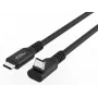 USB C į USB C laidas MicroConnect MC-USB3.2CC5-FA, USB 3.2 Gen 2x2, 20 Gbit/s, 5 m, juodas