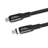 USB4 Gen 3x2 USB-C į USB-C kabelis MicroConnect MC-LS-USB4CC0.15, 0,15 m, juodas