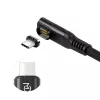 USB4 Gen 3x2 USB-C į USB-C laidas MicroConnect MC-LS-USB4CC0.15-A — 0,15 m, juodas