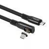 USB4 Gen 3x2 USB-C į USB-C laidas MicroConnect MC-LS-USB4CC0.15-A — 0,15 m, juodas