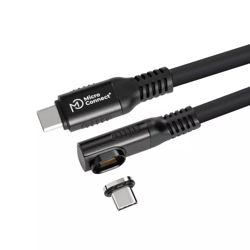 USB4 Gen 3x2 USB-C į USB-C laidas MicroConnect MC-LS-USB4CC0.15-A — 0,15 m, juodas