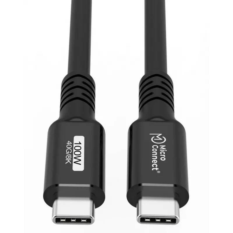 MicroConnect USB4CC015 USB laidas USB4 Gen 3x2 0,15 m USB C juodas