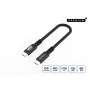 Microconnect USB4CC015-240W USB-C kabelis USB4 Gen 3x2 0,15 m Juodas