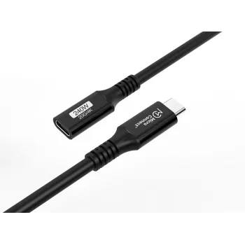USB-C prailginimo laidas MicroConnect USB3.2CC015EX, USB 3.2 Gen 2x2, 0,15 m, juodas