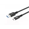 Microconnect USB3.2AC015 USB-C į USB-A laidas, USB 3.2 Gen 2, 0.15 m, juodas