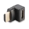 Lindy HDMI moteriškas į HDMI vyrišką 90 laipsnių stačiu kampu adapteris - aukštyn
