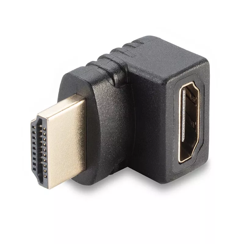 Lindy HDMI moteriškas į HDMI vyrišką 90 laipsnių stačiu kampu adapteris - aukštyn