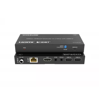 KVM rinkinys VivoLink VLKVM150 HDBaseT KVM prailgintuvas 18Gbps, atstumas iki 150 m