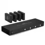 Lindy 70m Cat.6 4x4 HDMI 4K60 Matricos Prailgintuvas, 3840 x 2160 pikselių, AV siųstuvas ir imtuvas, 70 m, Laidinis, Juodas, HDCP