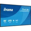 Skaitmeninės reklamos plokščiasis ekranas IIYAMA LH8664UHS-B3AG — 85,6 colio (2,17 m) 3840x2160 4K IPS, 450 cd/m², Wi‑Fi, Android, 24/7, juodas