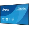 Skaitmeninės reklamos plokščiasis ekranas IIYAMA LH8664UHS-B3AG — 85,6 colio (2,17 m) 3840x2160 4K IPS, 450 cd/m², Wi‑Fi, Android, 24/7, juodas