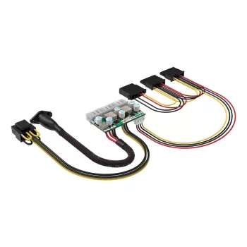Akasa 150W DC-į-ATX adapteris 12V 180W įvairiaspalvis