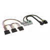 Akasa 150W DC-į-ATX adapteris 12V 180W įvairiaspalvis